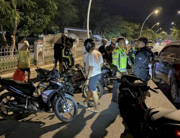Malam Minggu Kelabu Bagi Pelaku Balap Liar, Satlantas Polresta Kupang Kota Amankan 25 Sepeda Motor.