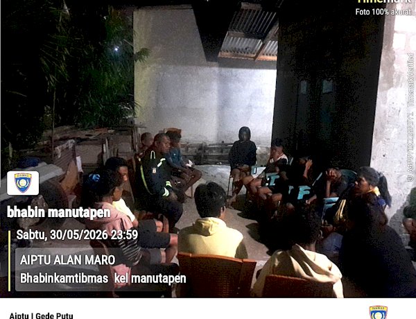Bhabinkamtibmas Manutapen Selesaikan Kasus Dugaan Pencurian Secara Kekeluargaan, Uang Korban Dikembalikan.