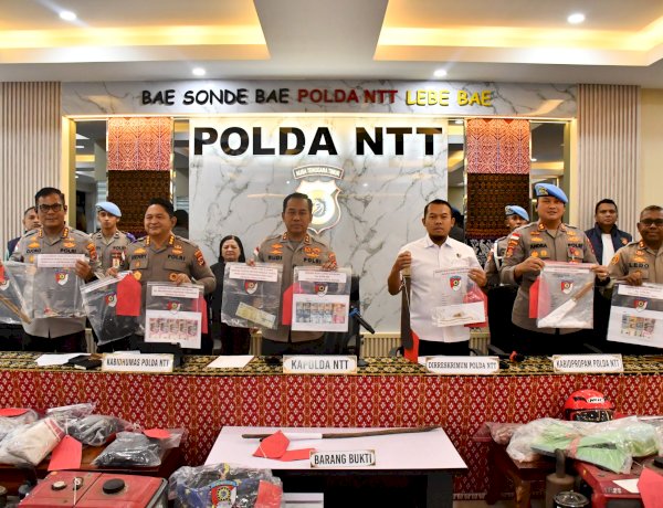 Polda NTT Ungkap 76 Kasus Kejahatan Konvensional, Kapolda Tegaskan Tidak Ada Ruang bagi Pelaku Kriminal.
