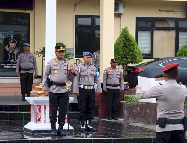 Kapolresta Kupang Kota Tekankan Disiplin, Tanggung Jawab, dan Pelayanan Humanis Saat Apel Jam Pimpinan.