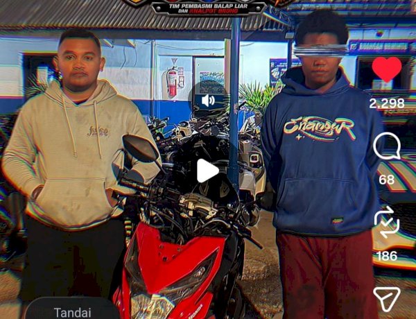 Satlantas Polresta Kupang Kota Tindak Tegas Balap Liar dan Aksi Ugal-Ugalan, Sejumlah Motor Diamankan.