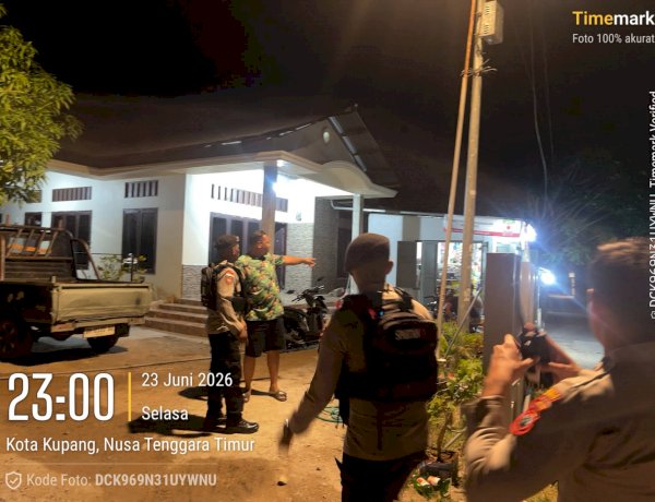 Hadir di Tengah Masyarakat, Patroli Lampu Biru Polresta Kupang Kota Dapat Apresiasi Warga.