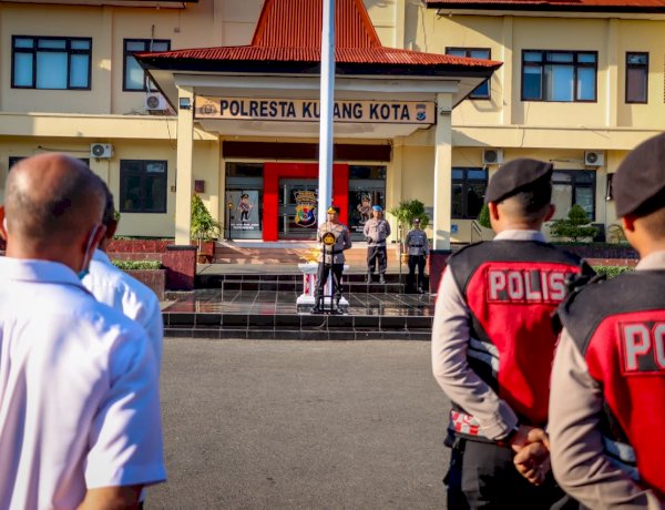Pimpin Apel Terakhir, Wakapolresta AKBP Agung Wirata Sampaikan Pesan Perpisahan dan Apresiasi untuk Personel.