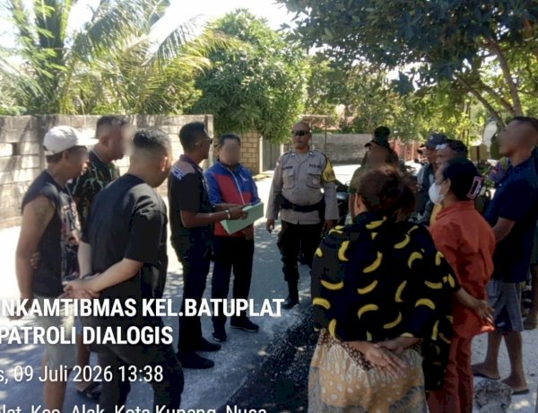 Mediasi Humanis Bhabinkamtibmas Batuplat Berhasil Selesaikan Sengketa Lahan Proyek Jalan.