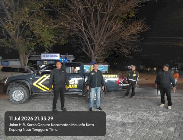 Kapolsek Maulafa Pimpin Patroli Cipta Kondisi Malam Minggu, Pastikan Wilayah Hukum Aman dan Kondusif