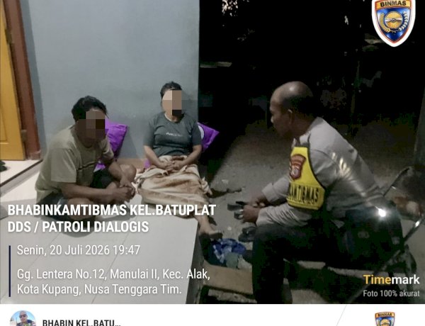 Bhabinkamtibmas Batuplat Hadir Sebagai Problem Solver, Selesaikan Perselisihan Pasangan di Rumah Kos.