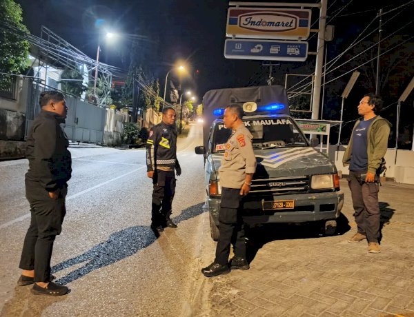 Polsek Maulafa Intensifkan Patroli Lampu Biru, Jaga Kamtibmas Wilayah Hukum Kondusif.