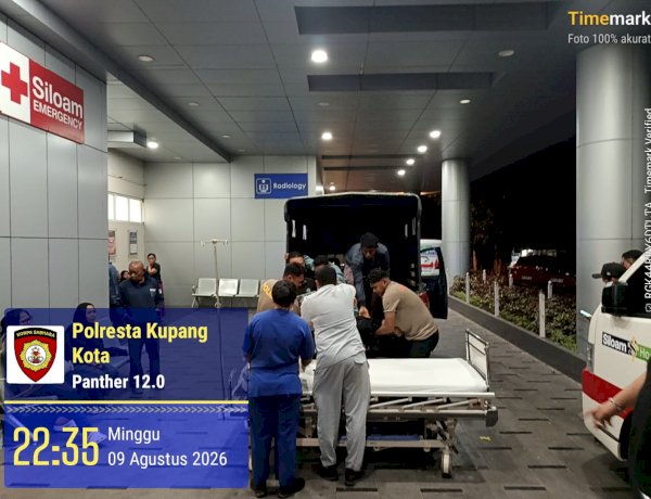 Patroli Lampu Biru Polresta Kupang Kota Jaga Kamtibmas, Respons Cepat Laka Lantas dan Aduan Warga.