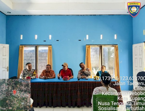 Cegah Karhutla Sejak Dini, Bhabinkamtibmas Liliba Bersama Warga Perkuat Kesadaran Jaga Lingkungan.