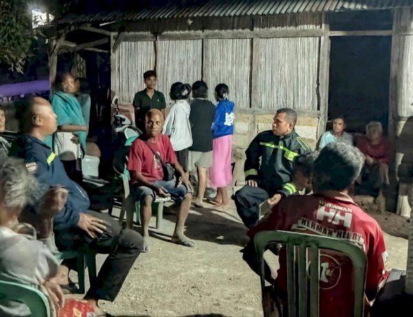 Polsek Maulafa Gelar Patroli Cipta Kondisi Dini Hari, Damaikan Warga Kampung Banoha yang Berselisih.