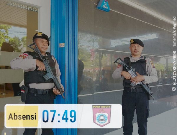 Polresta Kupang Kota Intensifkan Pengamanan Objek Vital, Jaga Keamanan Aktivitas Perbankan.