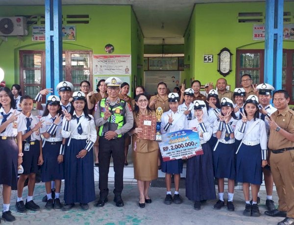 Police Goes to School, Satlantas Polresta Kupang Kota Apresiasi Prestasi PKS SMP Negeri 2.