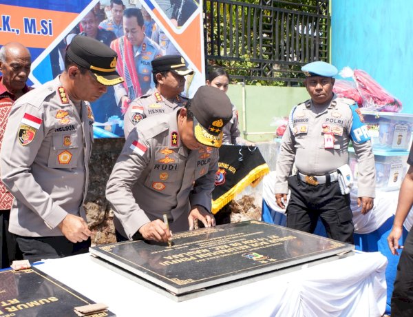 Peresmian Sumur Bor Bantuan Kapolda NTT, Polri Hadir Beri Manfaat Nyata di Bello.