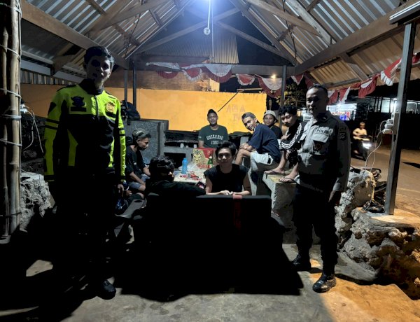 Patroli Dialogis Polsek Alak, Personel Imbau Remaja Hentikan Miras dan Musik.