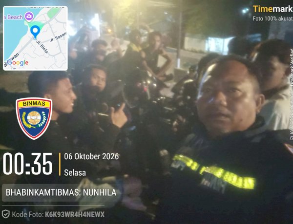 Demi Malam yang Tenang, Bhabinkamtibmas Nunhila Hadir Menyapa Pemuda dan Jaga Kenyamanan Warga.