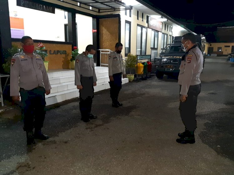 Satuan Sabhara Polres Kupang Kota Melaksanakan Patroli Malam Sampaikan Imbauan Cegah Penyebaran Covid-19