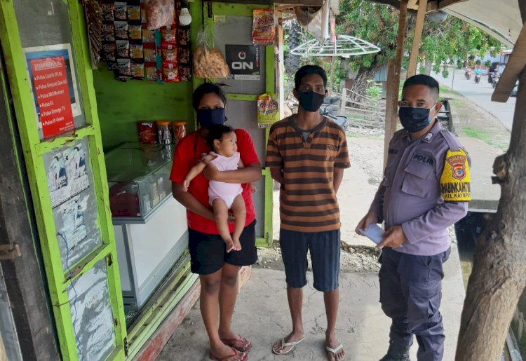 Jelang Natal, Bhabinkamtibmas Kelurahan Kayu Putih Laksanakan Sambang Dan   Patroli Dialogis Himbaun Taati Protokol Kesehatan