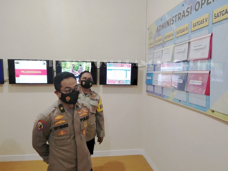 Tim Wasops Itwasum Polri Cek Pelaksanaan Ops Lilin Turangga 2020 Polres Kupang Kota