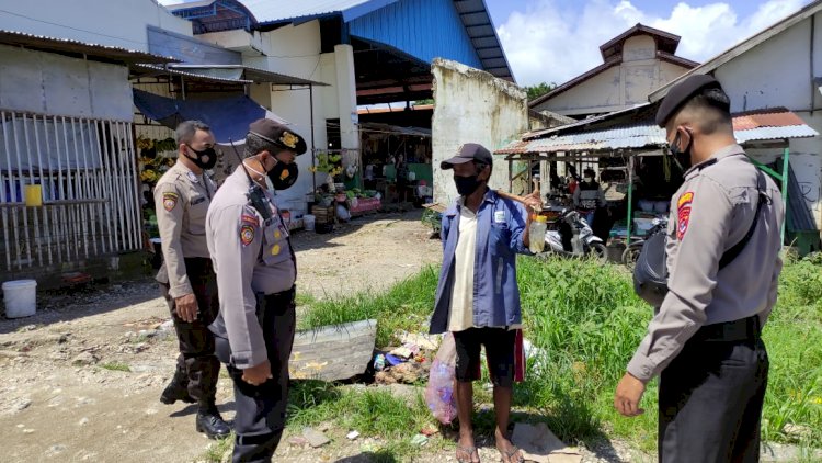 Upayah Cegah Covid, Sat Sabhara Polres Kupang Kota Laksanakan Himbauan Dan Pendisiplinan Protokol Kesehatan