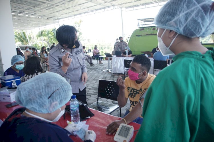 Penyandang Disabilitas Garamin NTT Ikut Serta Dalam Gerai Vaksin Polri Presisi Polres Kupang Kota