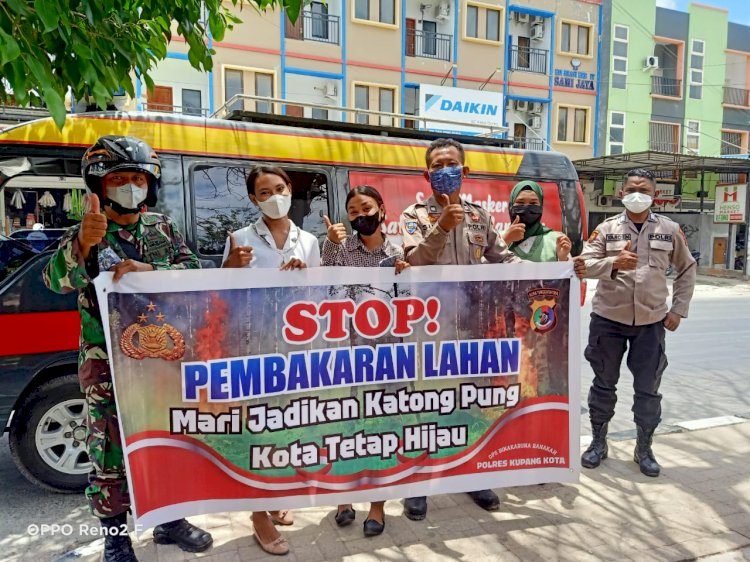 Antisipasi Karhutla, Satbinmas Polres Kupang Kota Laksanakan Operasi Bina Karuna Ranakah 2021