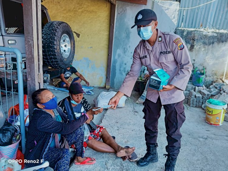 Laksanakan Binkamsa Sat Binmas Polres Kupang Kota Himbau Taati Protokol Kesehatan