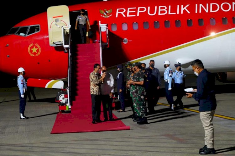 Personel Polres Kupang Kota Bersama TNI laksanakan Pengamanan Kunjungan Presiden RI Di NTT