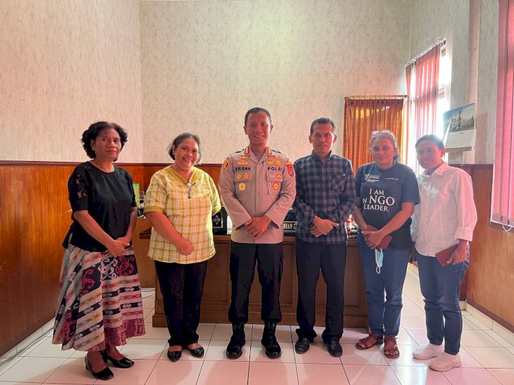 Kapolresta Kupang Kota Terima Kunjungan Silaturahmi Panitia Perayaan HUT ke – 408 Jemaat Kota Kupang.
