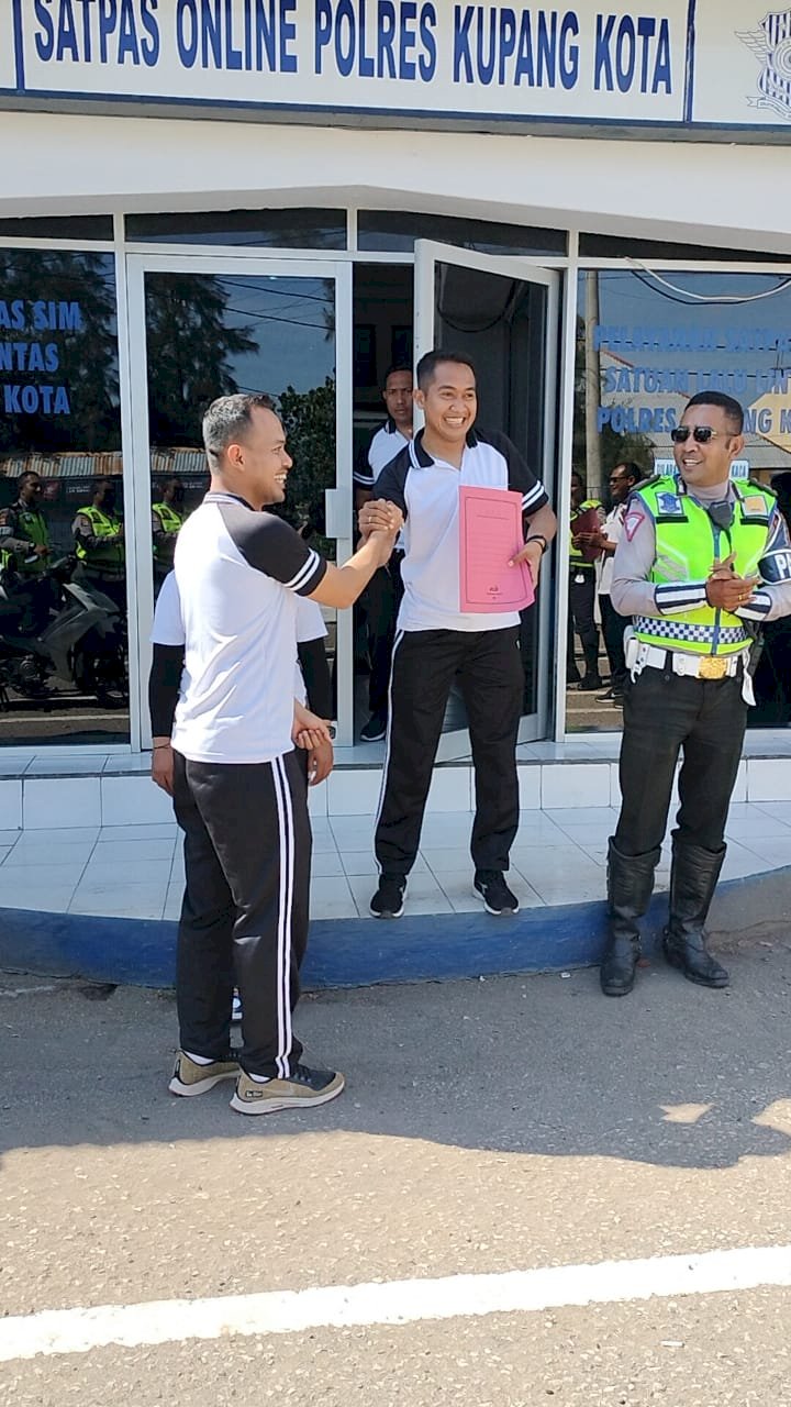 Satuan Lalulintas Polresta Kupang Kota Laksanakan lomba dalam rangka HUT RI ke-77