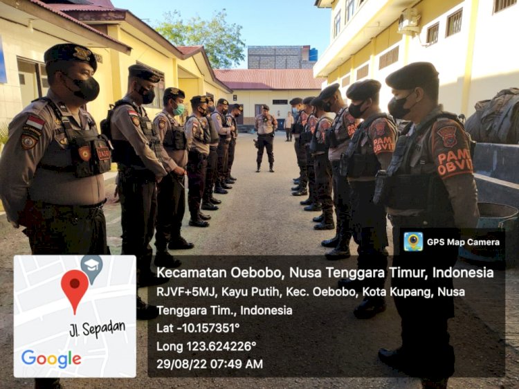 Unit Pam Obvit Polresta Kupang Kota Amankan 15 Lokasi Obvit di Kota Kupang