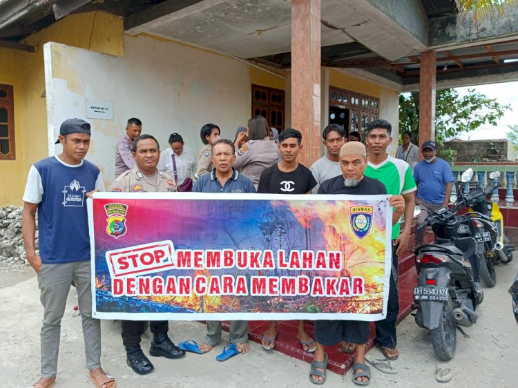 Satuan Binmas Polresta Kupang Kota Beri Penyuluhan Kantibmas Kepada Warga Kelurahan Sikumana