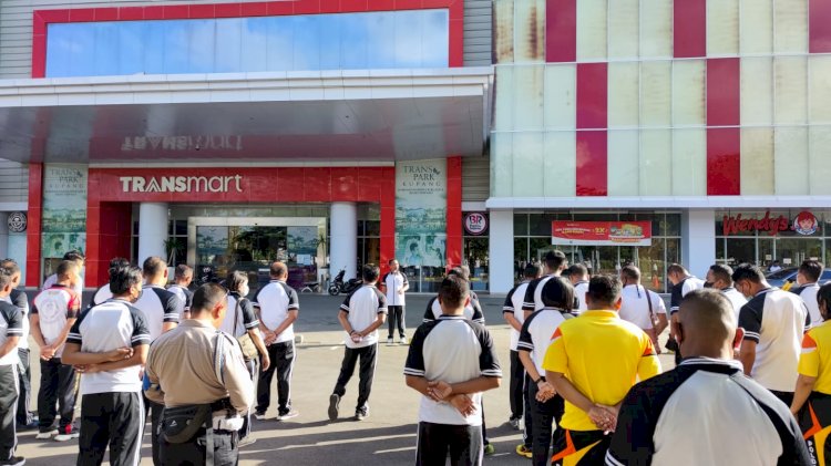 Polresta Kupang Kota Laksanakan Olahraga Pagi di Arena Car Free Day ElTari