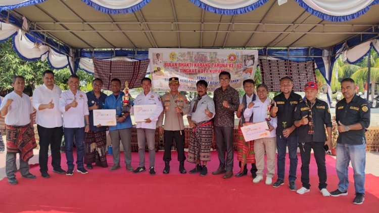 Kapolresta Kupang Kota Hadiri Pelaksanaan Bulan Bhakti Karang Taruna Ke-62 Tingkat Kota Kupang Tahun 2022
