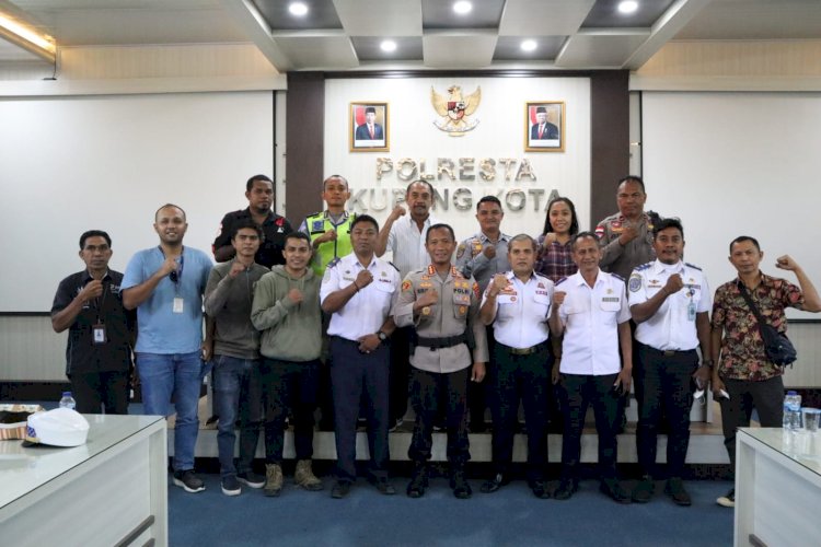 Cari  Solusi Kemacetan di Kota Kupang, Kapolresta Kupang Lakukan Rapat Koordinasi Bersama Dishub Kota, Organda dan Pengusaha Ekspedisi