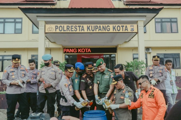 Polresta Kupang Kota Musnahkan Hasil Sitaan Operasi 