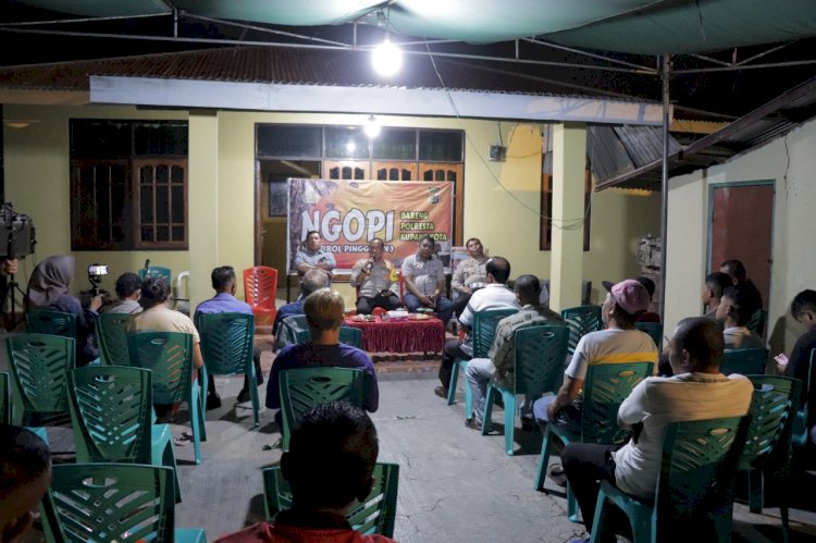 NGOPI Bareng  Polresta Kupang Kota, Kapolresta Beri Himbauan Saat Menyambut Malam Tahun Baru
