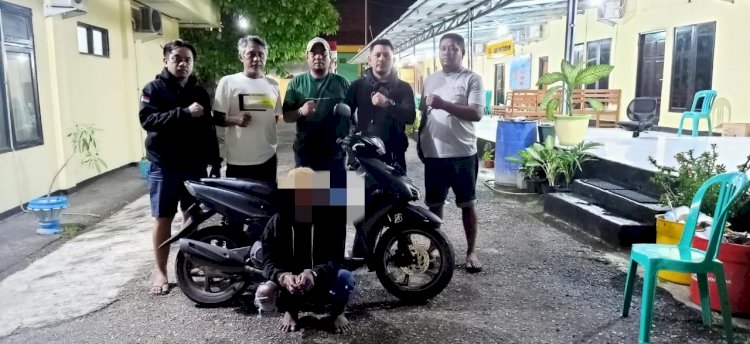 Pelaku Pencurian Sepeda Motor di BTN Kolhua Diamankan Tim Jatanras Polresta Kupang Kota.