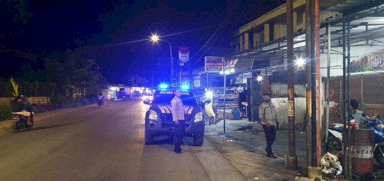 Antisipasi Gangguan Keamanan, Polsek Maulafa Laksanakan Patroli Lampu Biru di Malam Hari