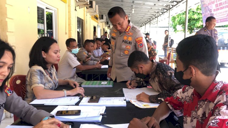 Satu Minggu Setelah Pembukaan, Animo Peserta di Pabanrim Polresta Kupang Kota Hampir Mencapai Ribuan Orang.