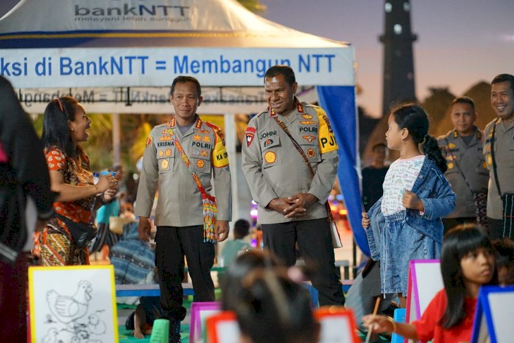 Kapolda NTT Pantau Kesiapan Personel Pos Pengamanan dan Mendatangi Tempat Jajanan Berbuka Puasa di Kota Kupang.