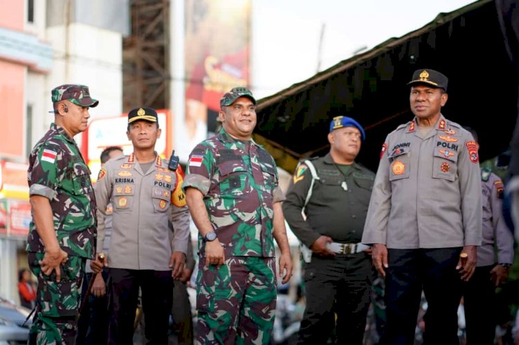 Jalin Sinergitas TNI Polri, Kapolda NTT Laksanakan Patroli Ke Pos Pengamanan Operasi Ketupat Turangga 2023