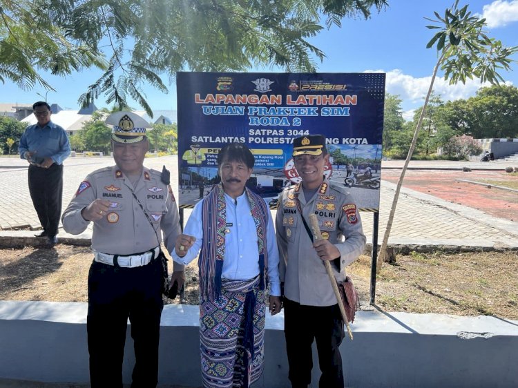 Permudah Praktek Uji SIM, Polresta Launching Taman Lalu Lintas di Alun-Alun Kota Kupang