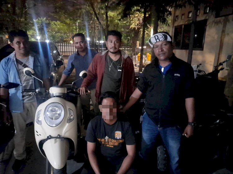 Reskrim Polsek Kelapa Lima, Berhasil Tangkap Terduga Pelaku Penggelapan Sepeda Motor.