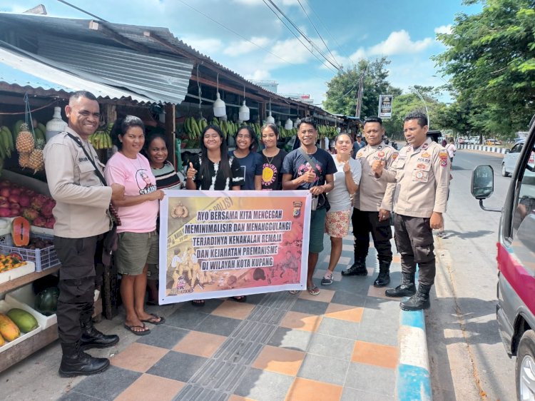 Operasi Bina Kusuma Turangga 2023, Personel  Datangi Pangkalan Ojek Dan Area Publik Di Kota Kupang