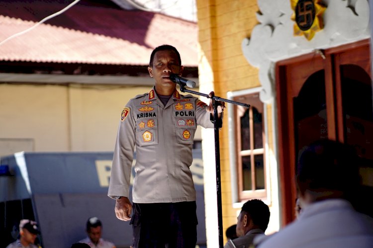 Perkuat Peran Bhabinkamtibmas di Kota Kupang, Kapolresta Beri Arahan Kepada Seluruh Polisi RW.