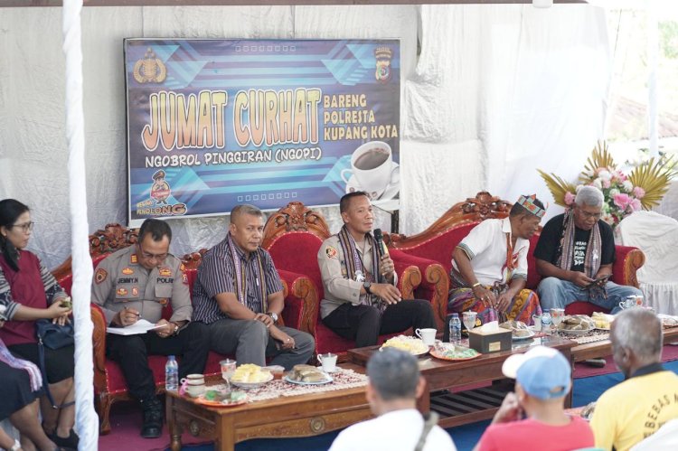 Kembali Buka Ruang Dialog Bersama Warga, Kapolresta Sampaikan Empat Potensi Gangguan Kamtibmas di Kota Kupang