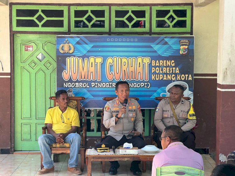 Jumat Curhat, Kapolresta Kupang Kota Dialog Bersama Warga di Kelurahan Fatukoa