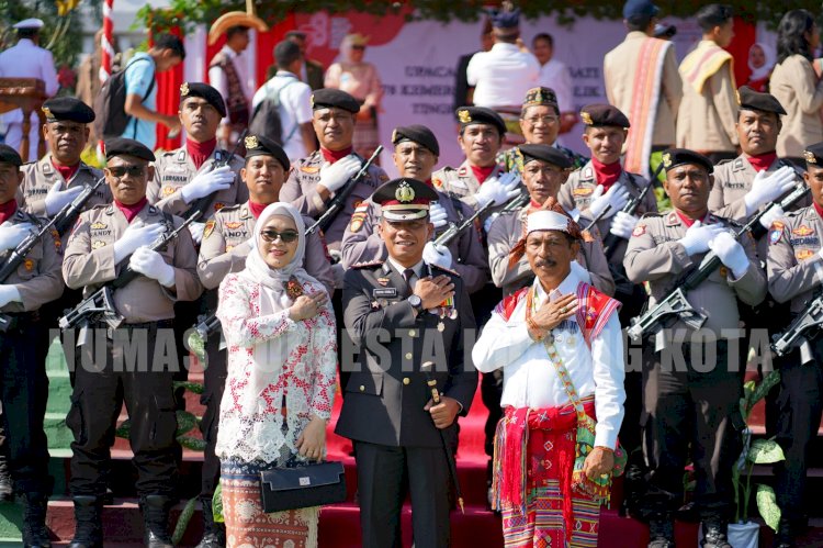 Kapolresta Kupang Kota Ikuti Upacara Peringatan Detik-Detik Proklamasi HUT RI ke-78 Tahun 2023