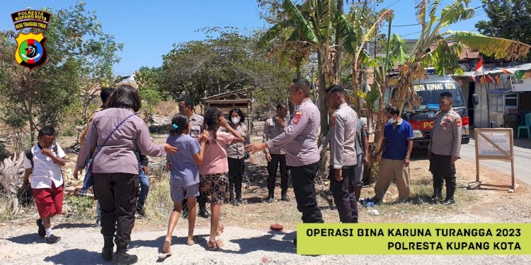 Antisipasi Kebakaran Lahan dan Hutan, Satuan Binmas Polresta Kupang Kota Laksanakan Operasi Bina Karuna Turangga 2023.