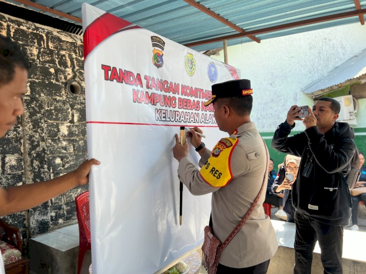 Kampung Wisata Alak Jadi Kawasan Bebas Narkoba Pertama di Kota Kupang